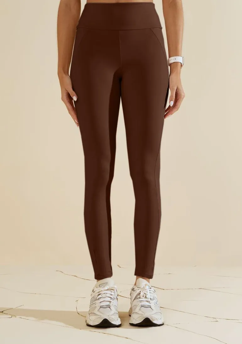Calça Morena Rosa Legging Média Marrom