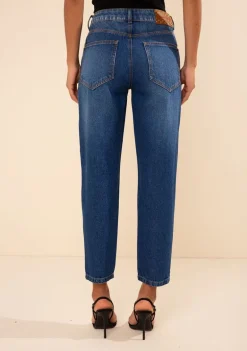 Calça Morena Rosa Mom Média Azul
