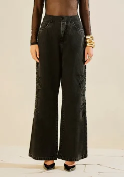 Calça Morena Rosa Reta Alta Preto