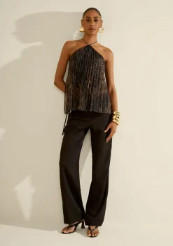 Calça Morena Rosa Reta Alta Preto