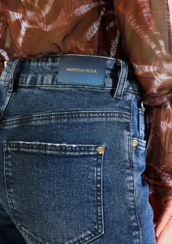 Calça Morena Rosa Reta Média Azul