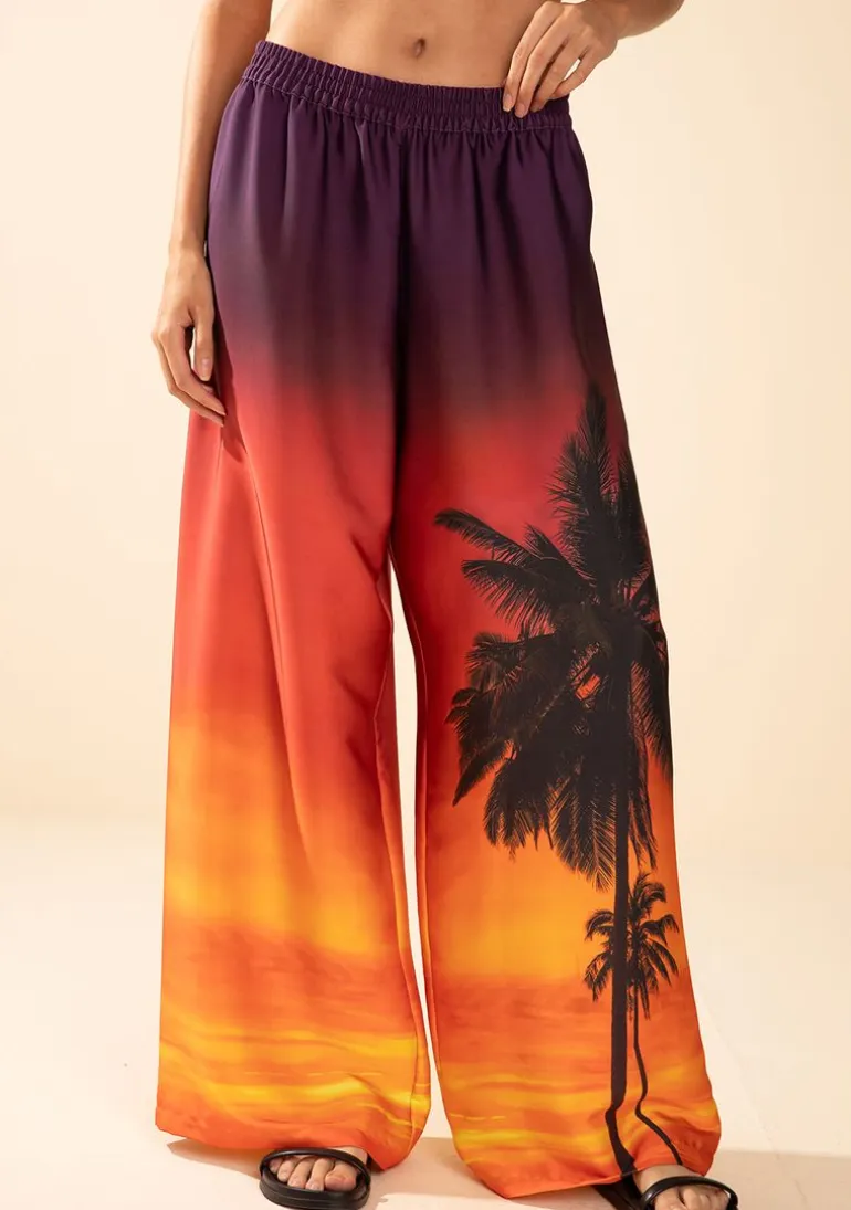 Calça Morena Rosa Reta Média Laranja