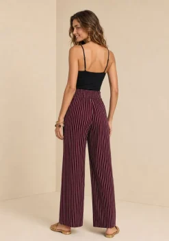 Calça Morena Rosa Reta Média Marrom