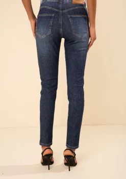 Calça Morena Rosa Skinny Alta Azul