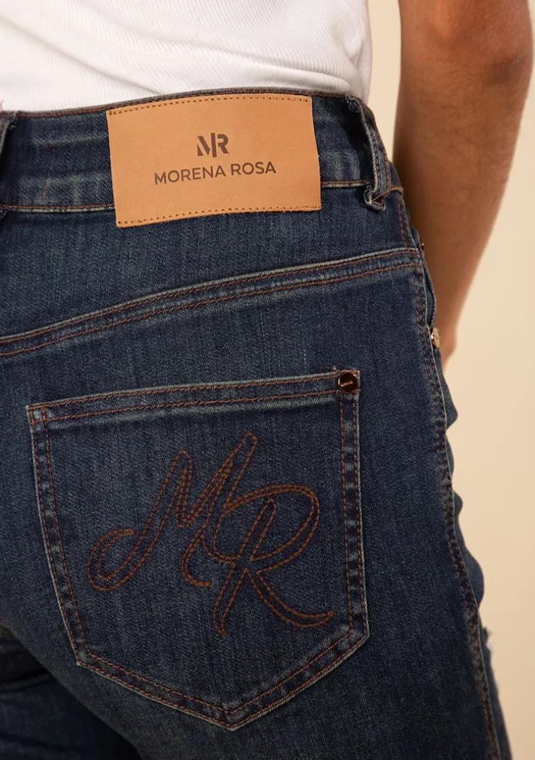 Calça Morena Rosa Skinny Média Azul