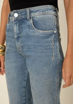 Calça Morena Rosa Skinny Média Azul