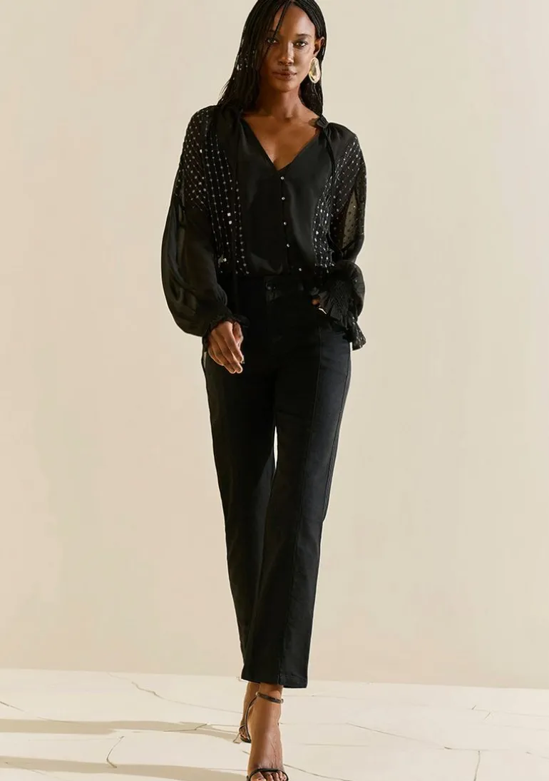 Calça Morena Rosa Skinny Média Preto
