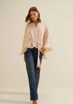 Calça Morena Rosa Wide Alta Azul