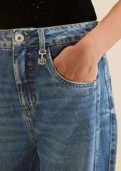 Calça Morena Rosa Wide Alta Azul