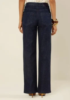 Calça Morena Rosa Wide Alta Azul