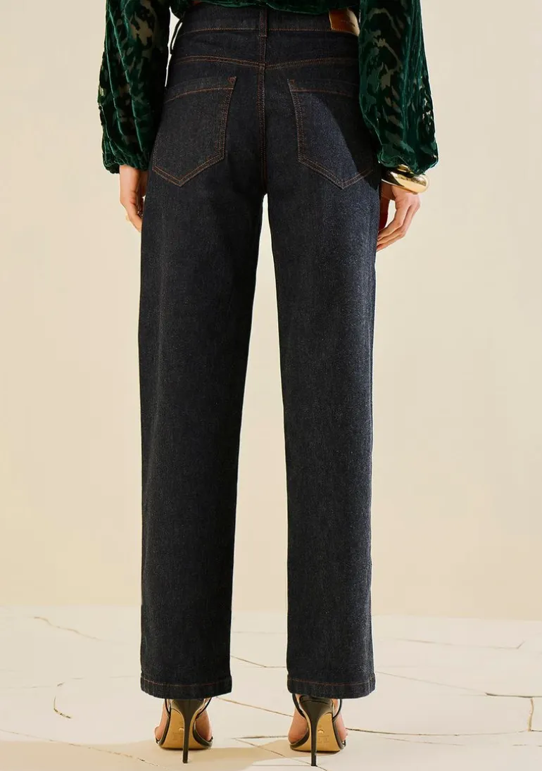 Calça Morena Rosa Wide Média Azul