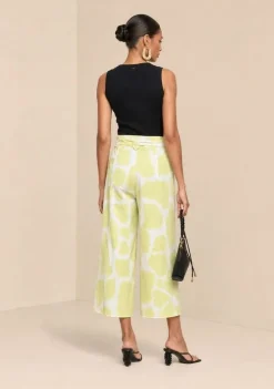 Calça Pantacourt Alta Verde