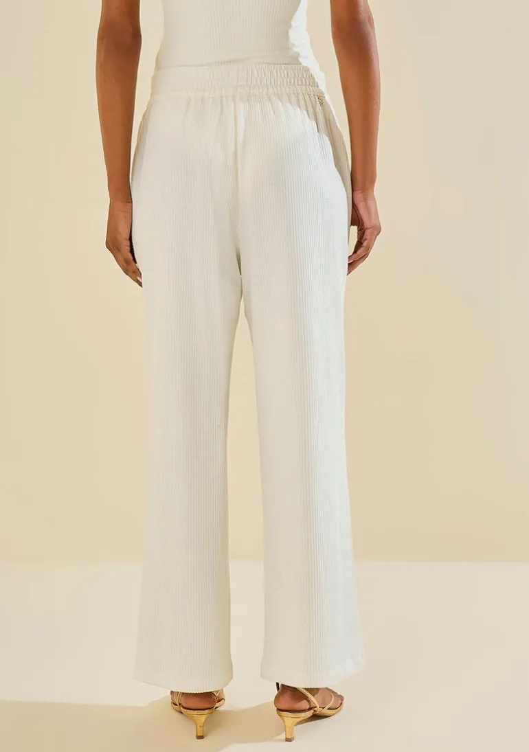 Calça Reta Alvéolo Branco