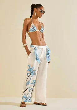 Calça Reta Herbário Off White