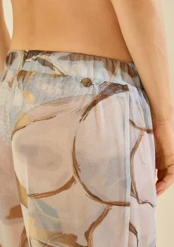 Calça Reta Nácar Marrom