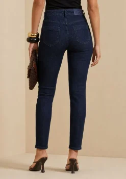 Calça Skinny Alta Azul
