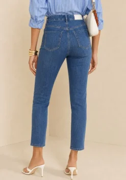 Calça Skinny Alta Azul