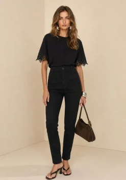 Calça Skinny Alta Preto