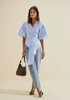 Calca Jeans Mom Cadência Azul