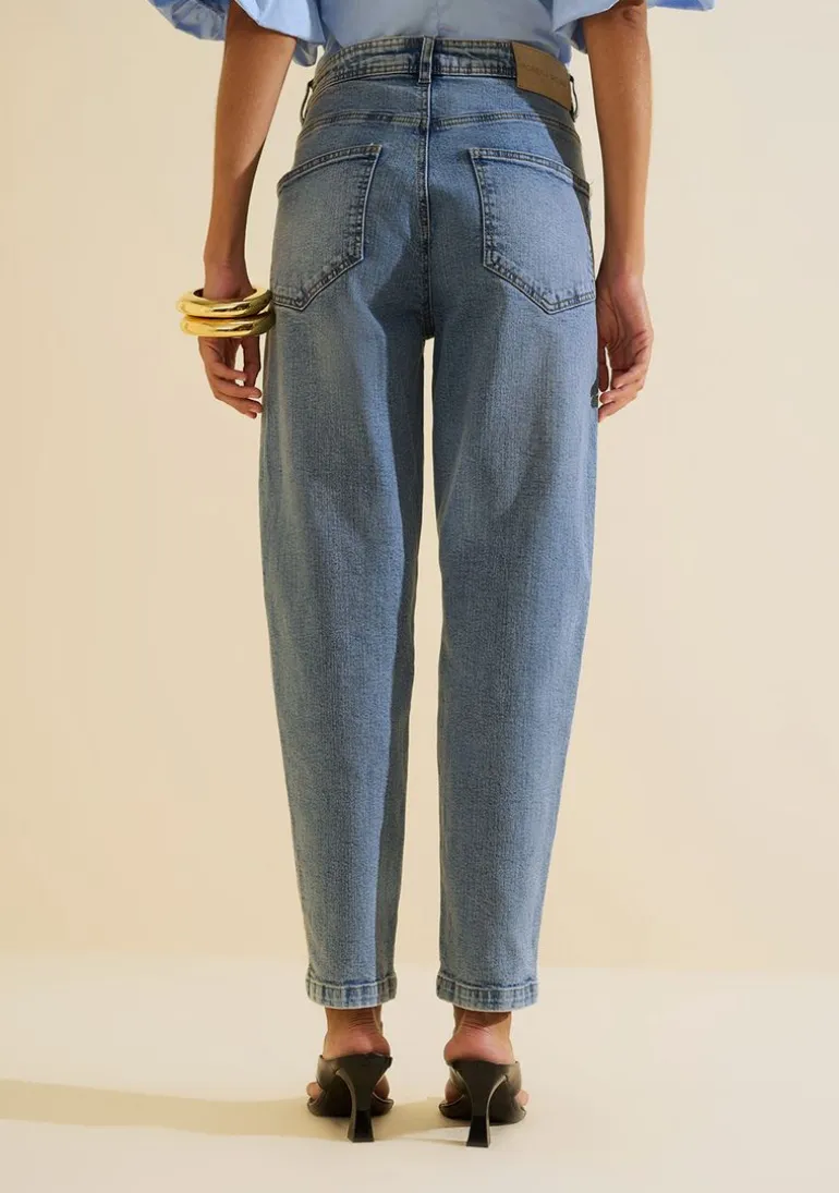 Calca Jeans Mom Cadência Azul