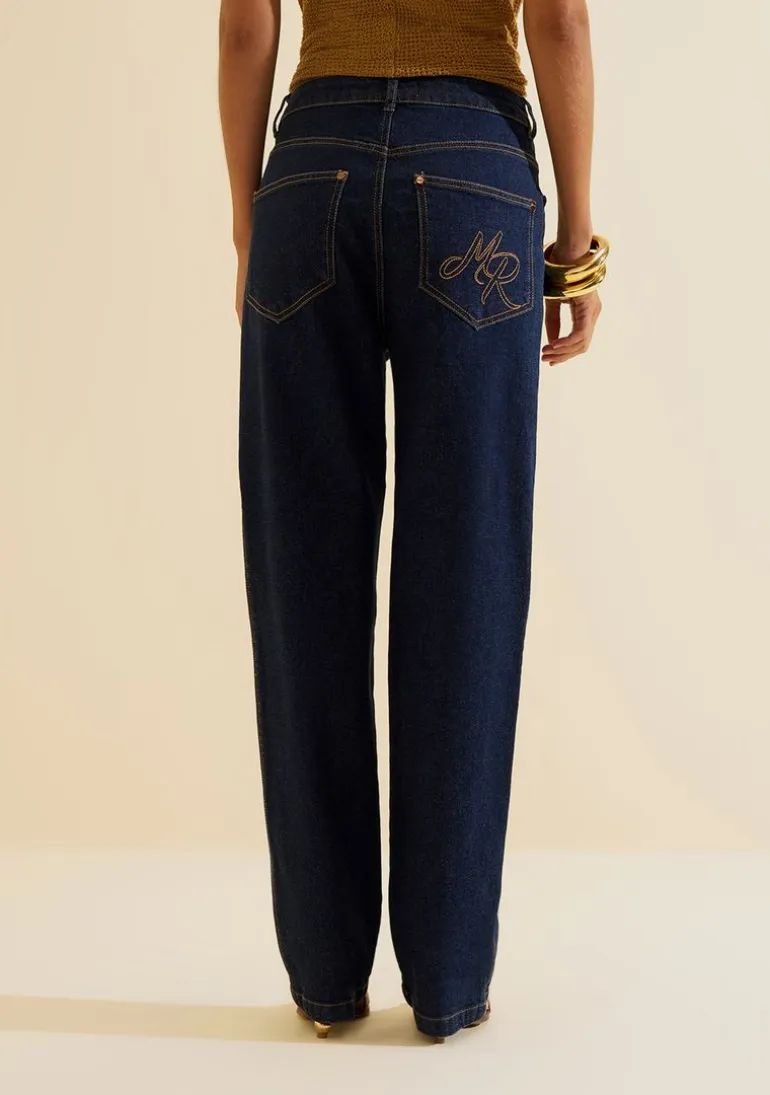 Calca Jeans Reta Prisma Azul