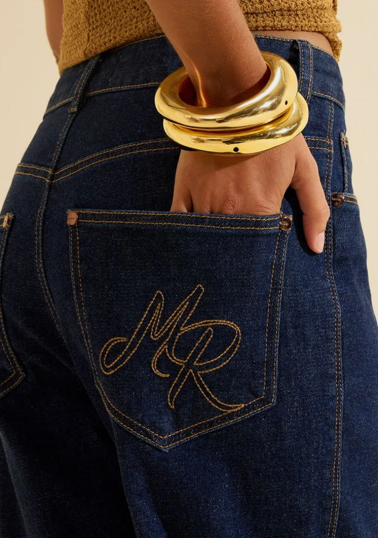 Calca Jeans Reta Prisma Azul