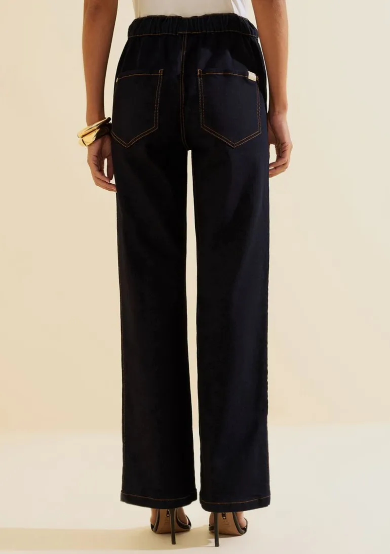 Calca Jeans Wide Prisma Azul