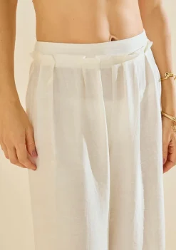 Calca Reta Salina Off White