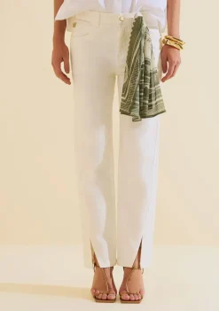 Calca Reta Salina Off White