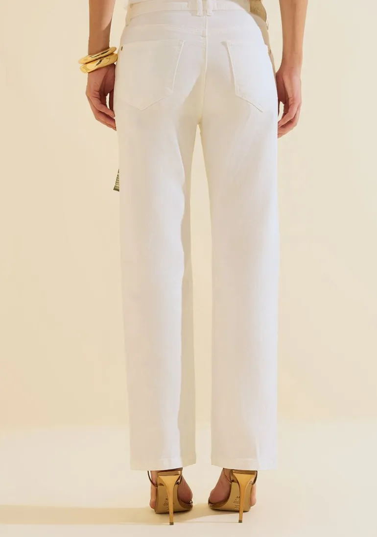 Calca Reta Salina Off White