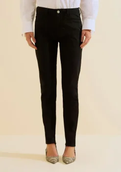 Calca Sarja Skinny Refino Preto