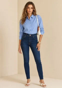 Calca Skinny Maré Azul