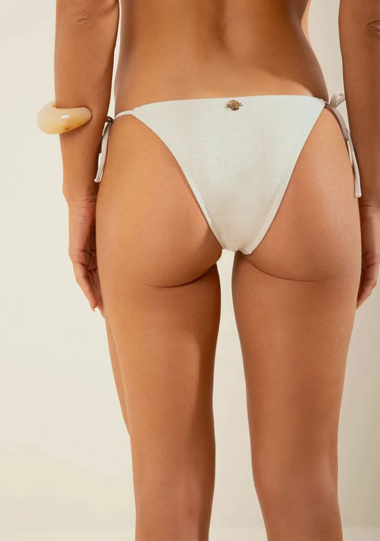 Calcinha Morena Rosa Sasha Rolete Amarrar Off White