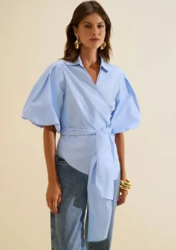 Camisa Manga Curta Aeris Azul