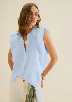 Camisa Sem Manga Aeris Azul