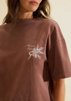 Camiseta Manga Curta Moka Marrom
