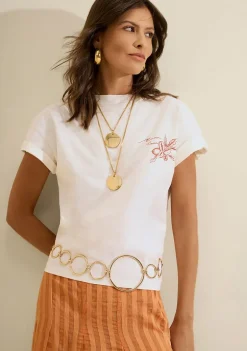 Camiseta Manga Curta Moka Off White