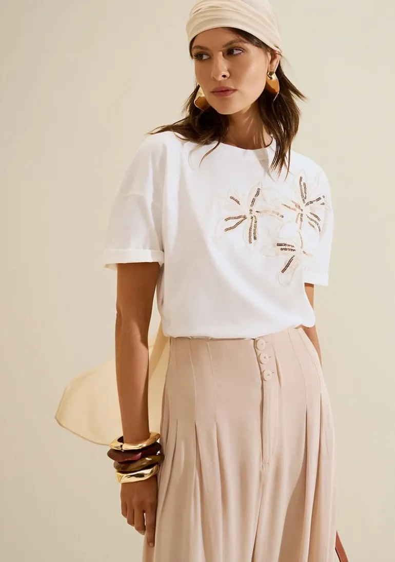 Camiseta Manga Curta Sonata Off White