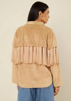 Casaco Overshirt Motus Bege Claro