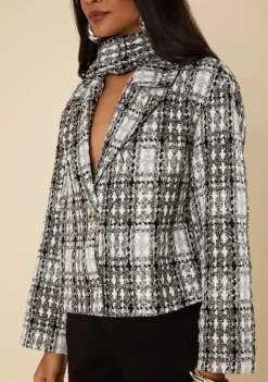 Casaco Tweed Valenza Preto