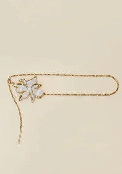 Cinto Morena Rosa Cintura Médio Max Floral Dourado