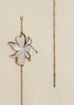 Cinto Morena Rosa Cintura Médio Max Floral Dourado