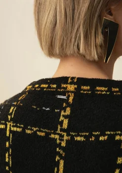 Kimono Morena Rosa Alongado Tricô Amarelo