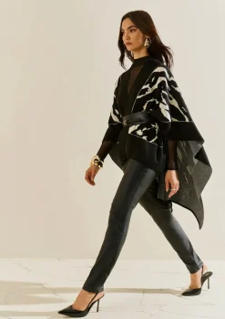 Kimono Morena Rosa Solto Manga 7 Oitavos Alongado Preto