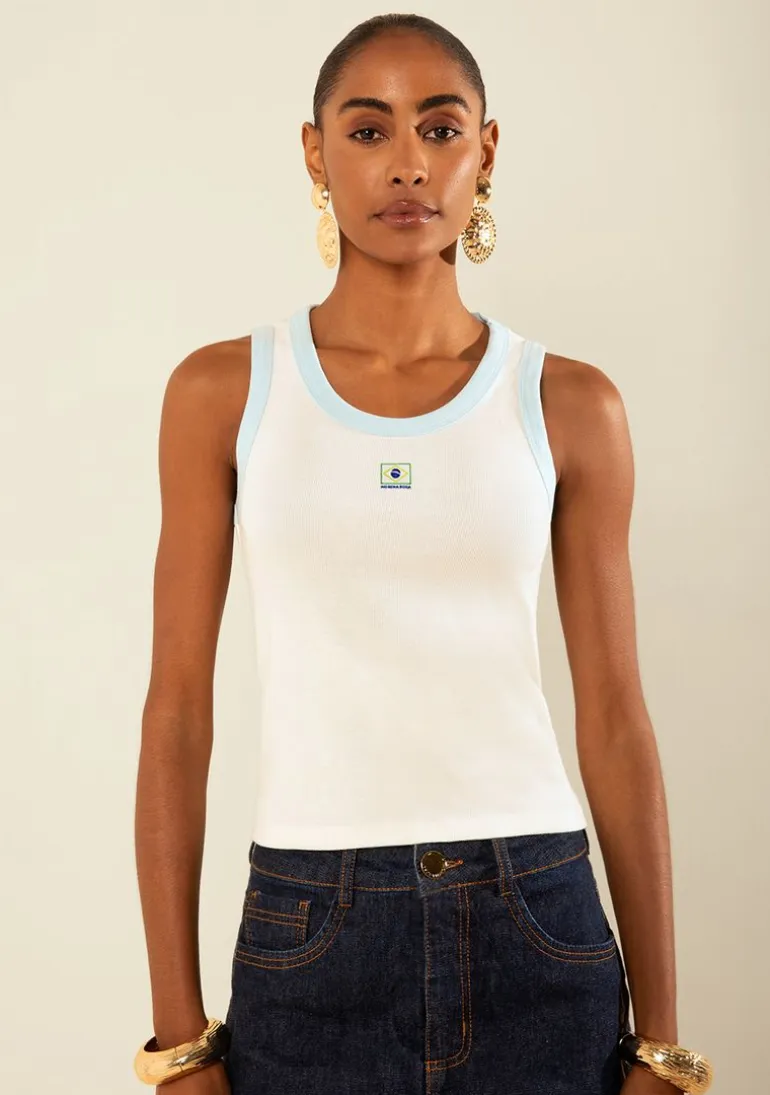 Regata Canelada Copa Off White