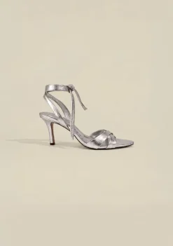 Sandália Salto Arábica Prata
