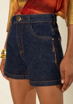 Shorts Morena Rosa Reto Alta Azul