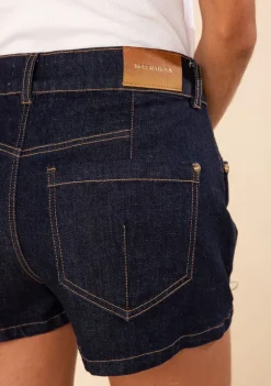Shorts Morena Rosa Reto Média Azul