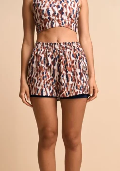Shorts Morena Rosa Reto Média Caramelo