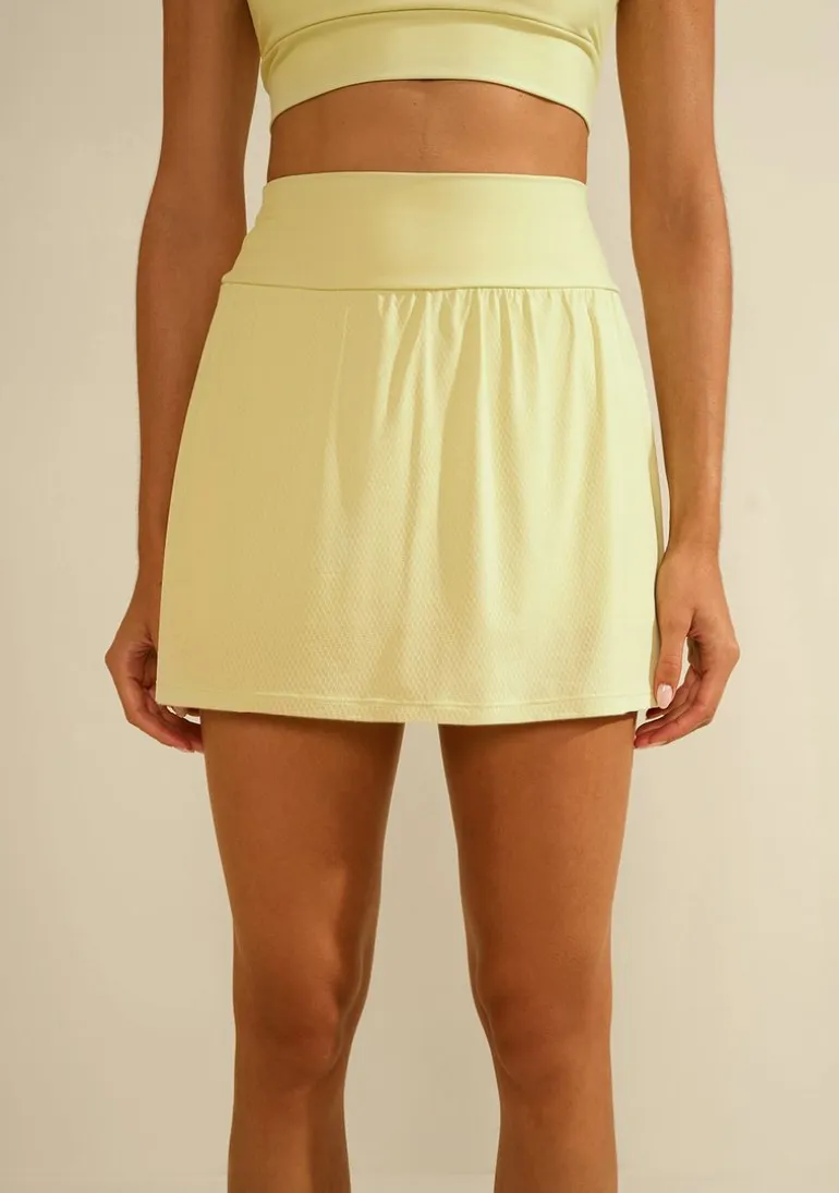 Shorts Morena Rosa Saia Ajustado Alta Verde